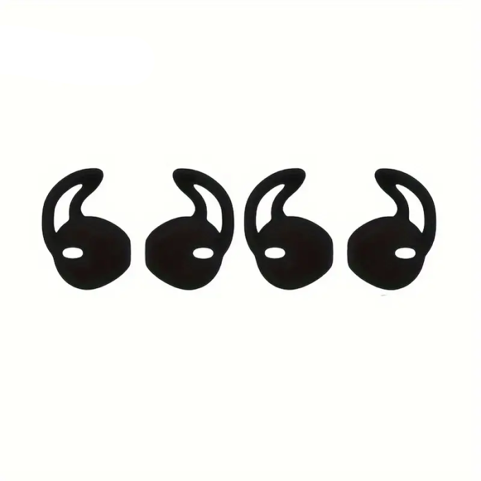 Силіконові спортивні амбушюри накладки для Airpods 1/2 (Чорні/Black)