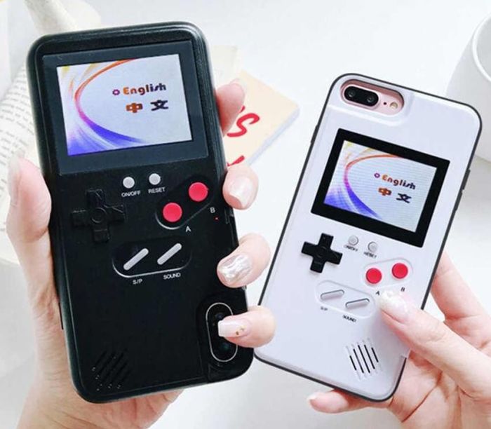 Чехол Dendy/GameBoy цветной 36 игр для iPhone 7 Plus (Чорный)