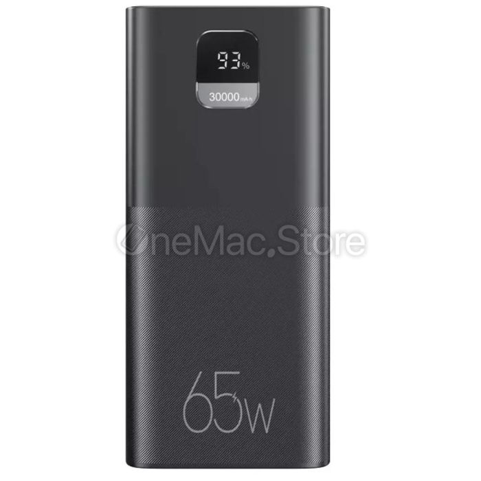 Повербанк Usams 65W 30000mAh QC3.0+PD Fast Charge (Black/Чорний)