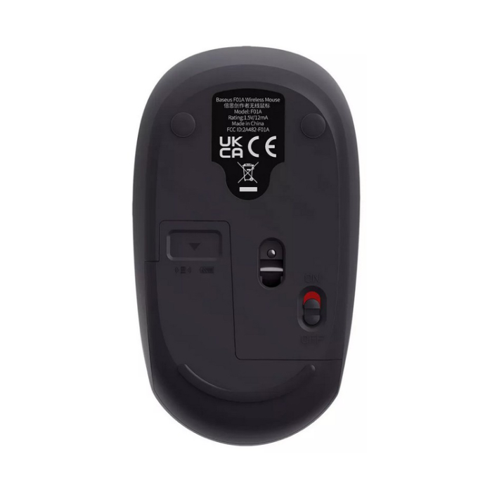 Мишка універсальна бездротова 3в1 Baseus USB 2.4GHz + Bluetooth 3.0 + Bluetooth 5.0 (Сіра)