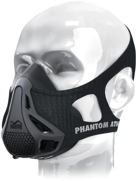 Маска для тренування дихання Phantom Training Mask Black L