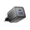 2-портовий зарядний пристрій Vention USB (C + A), GaN (30 Вт/30 Вт) (Чорний)