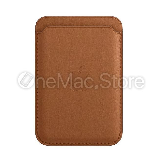 Чохол Apple Leather Wallet з MagSafe для всіх iPhone 12-14 (Коричневий)