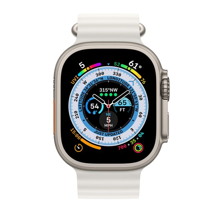 Ремінець Apple Ocean Band для Apple Watch 38/40/41mm (білий/white) MQE93
