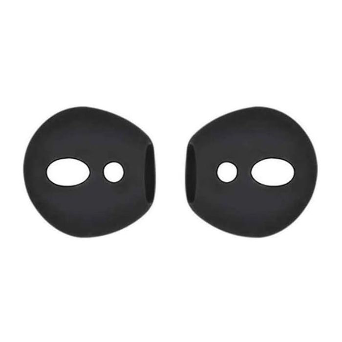 Силіконові амбушюри накладки для Airpods 1/2 (Чорні/Black)