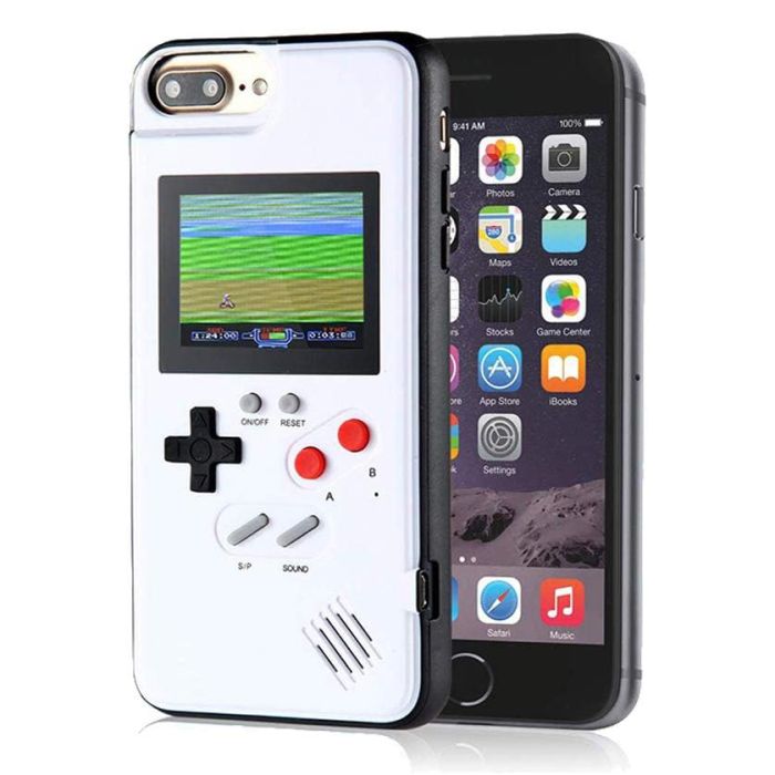 Чохол Dendy/GameBoy кольоровий 36 ігор для iPhone 7 Plus (Білий)