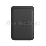 Чохол Apple Leather Wallet з MagSafe для всіх iPhone 12-14 (Чорний)