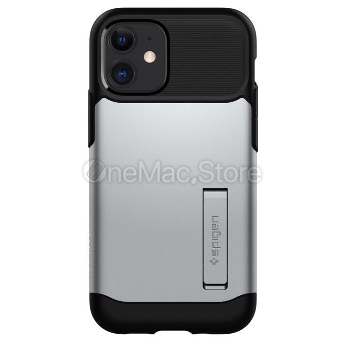 Чохол Spigen Slim Armor Satin для iPhone 12 mini (Сріблястий)