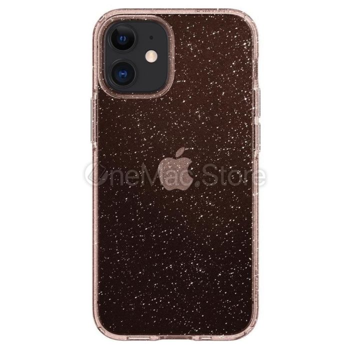 Чохол Spigen Liquid Crystal Glitter для iPhone 12 mini (Рожевий)