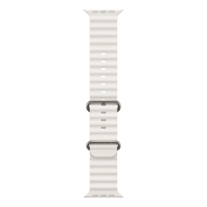 Ремінець Apple Ocean Band для Apple Watch 42/44/SE/45/49 mm Ultra (білий/white) MQE93