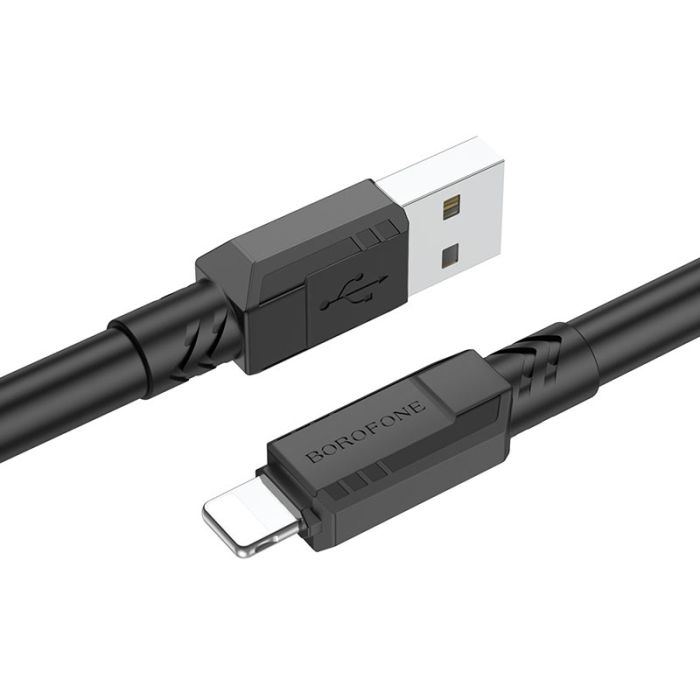 Зарядний кабель BOROFONE Goodway 2.4A USB-Lightning (Чорний)