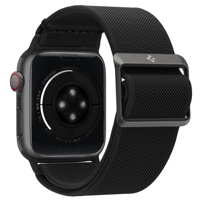 Нейлоновий ремінець Spigen для Apple Watch 45 mm Band Lite Fit (чорний/black)