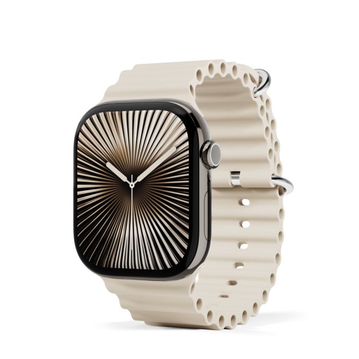 Ремінець Apple Ocean Band для Apple Watch 42/44/SE/45/49 mm Ultra (бежевий/beige)