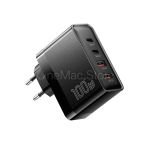 Зарядний пристрій Essager 100W GAN (2xType-C + 2xUSB-A) (Чорний)
