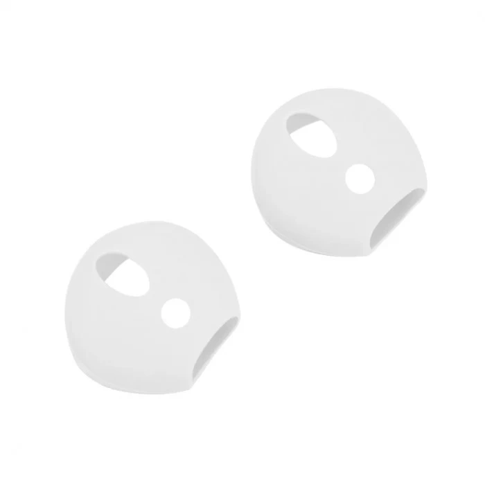 Силіконові амбушюри накладки для Airpods 1/2 (Білі/White)