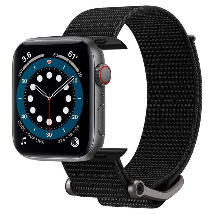 Ремінець Spigen (SGP) DuraPro Flex для Apple Watch 42 / 44 / SE 44 / 45 / Ultra 49 mm (чорний/black)