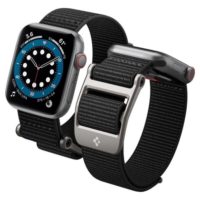 Ремінець Spigen (SGP) DuraPro Flex для Apple Watch 42 / 44 / SE 44 / 45 / Ultra 49 mm (чорний/black)