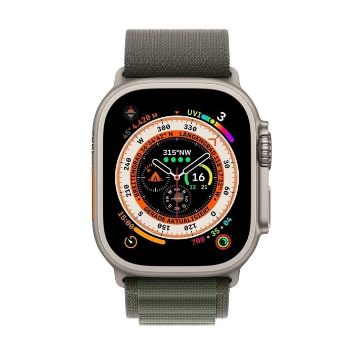 Ремінець Apple Alpine Loop Band Medium для Apple Watch 42/44/45/49mm (зелений/green)
