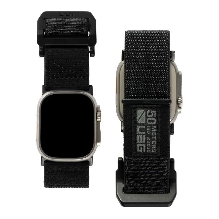 Ремінець UAG Active Watch Strap для Apple Watch 45mm (Чорний графіт)