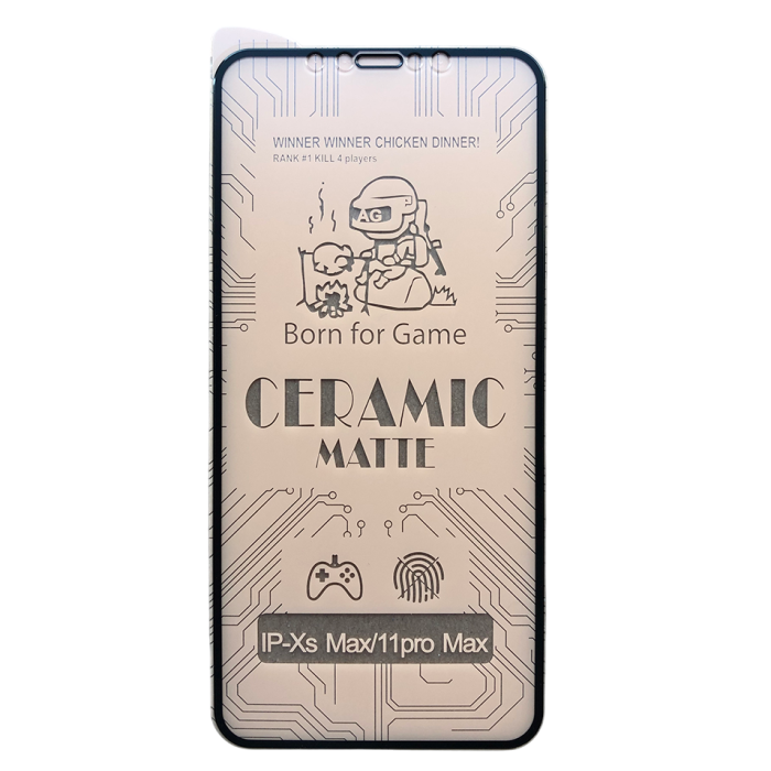 Захисне керамічне скло для iPhone 11 Pro Max (матове/ігрове)