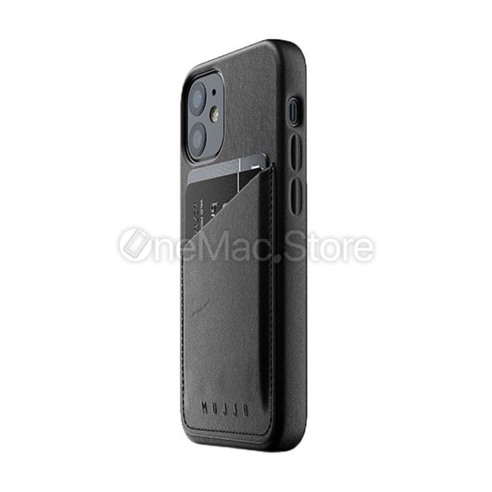 Чохол-гаманець шкіряний MUJJO Full Leather Wallet для iPhone 12 mini (Чорний)