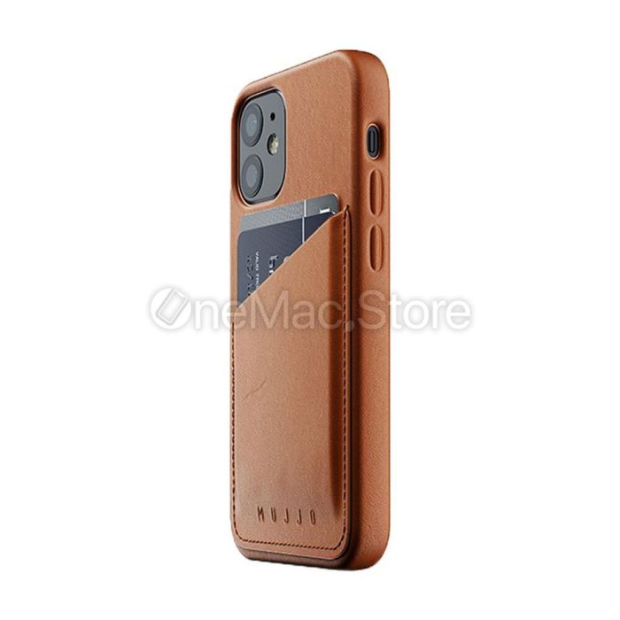 Чохол-гаманець шкіряний MUJJO Full Leather Wallet для iPhone 12 mini (Коричневий)