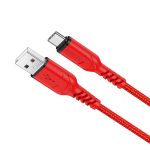 Зарядний кабель hoco. USB-Type-C (червоний/red)