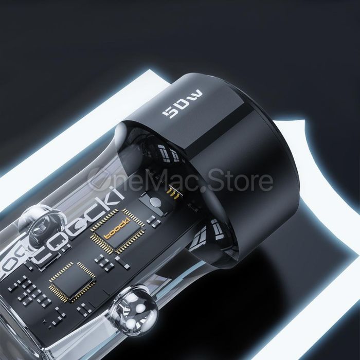 Автомобільний зарядний пристрій Toocki 50W PD3.0 Type-C QC 3.0 USB