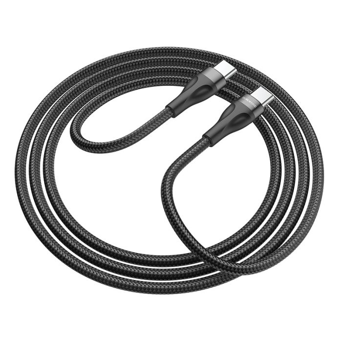 Зарядний кабель BOROFONE 60W Type-C-Type-C (чорний/black)