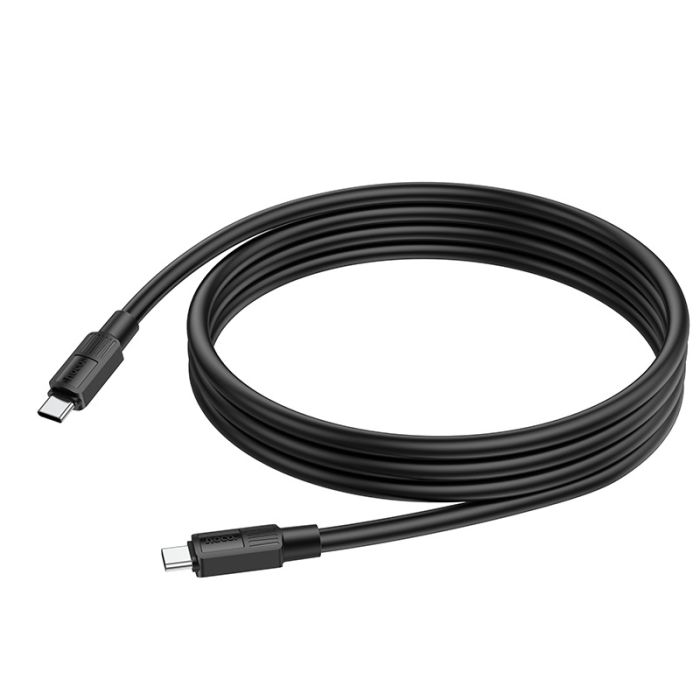 Зарядний кабель hoco. 3A 60W USB-Type-C (Чорний/Black)