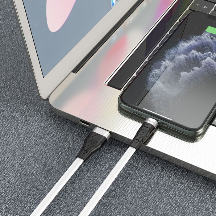 Зарядний кабель Hoco Premium Usb-Lightning для iPhone/iPad/Airpods (білий/white)