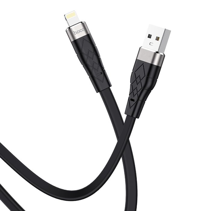 Зарядний кабель Hoco Premium Usb-Lightning для iPhone/iPad/Airpods (чорний/black)