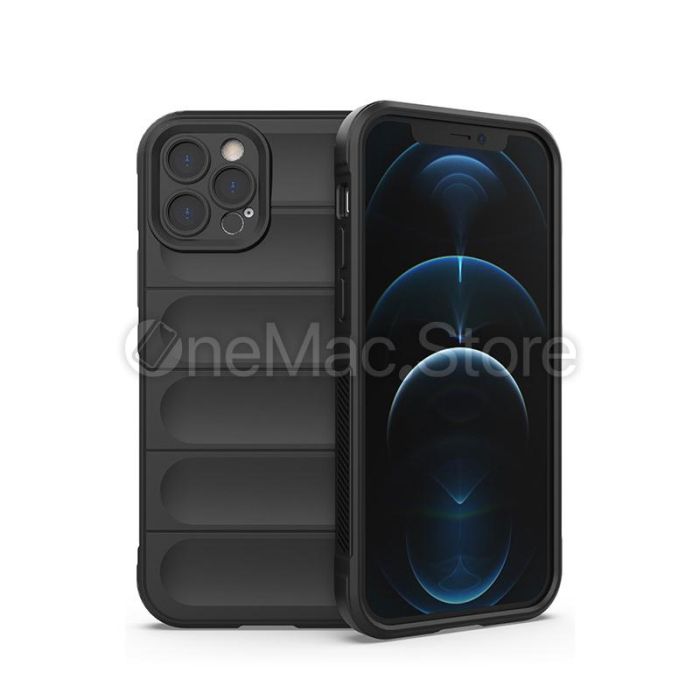 Захистний Soft Touch Чохол для Iphone 12 Pro (black/чорний)