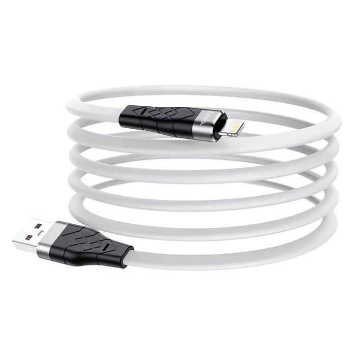 Зарядний кабель Hoco Premium Usb-Lightning для iPhone/iPad/Airpods (білий/white)