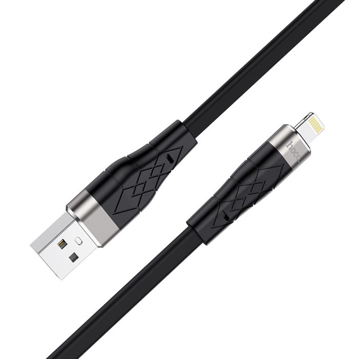 Зарядний кабель Hoco Premium Usb-Lightning для iPhone/iPad/Airpods (чорний/black)