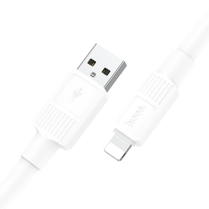 Зарядний кабель hoco. 2.4A Usb-Lightning (Білий/White)