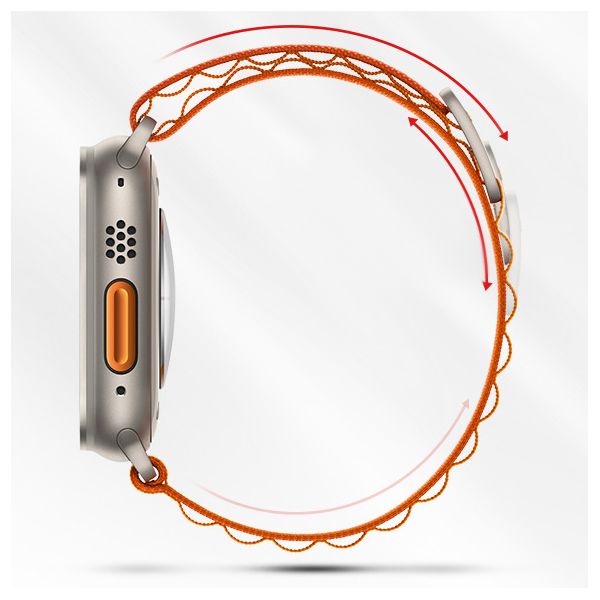Ремінець Apple Alpine Loop Band Medium для Apple Watch 42/44/45/49mm (Помаранчевий/Orange) MQE03