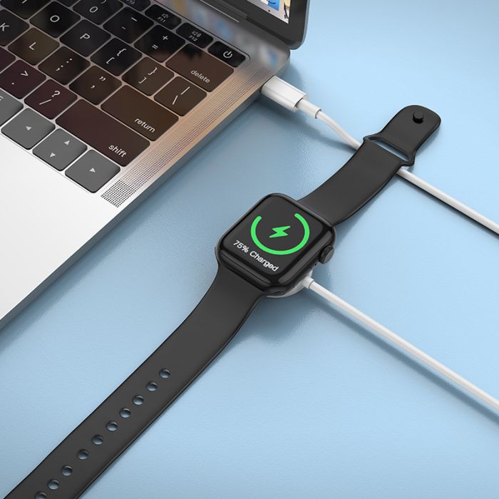 Зарядний кабель Borofone для Apple Watch Type-C (білий/white)