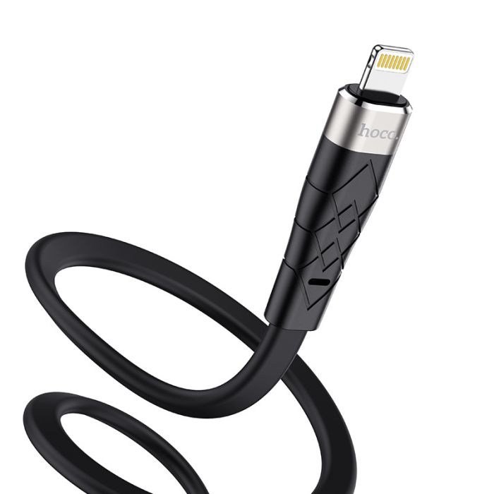 Зарядний кабель Hoco Premium Usb-Lightning для iPhone/iPad/Airpods (чорний/black)