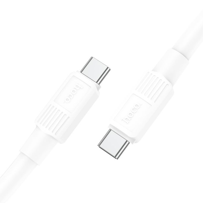 Зарядний кабель hoco. 3A 60W USB-Type-C (Білий/White)