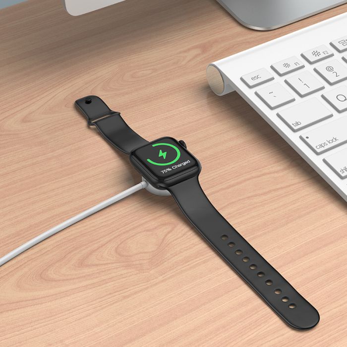 Зарядний кабель Borofone для Apple Watch Type-C (білий/white)
