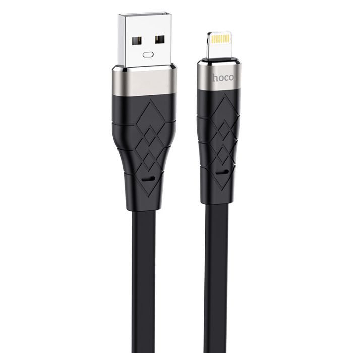 Зарядний кабель Hoco Premium Usb-Lightning для iPhone/iPad/Airpods (чорний/black)