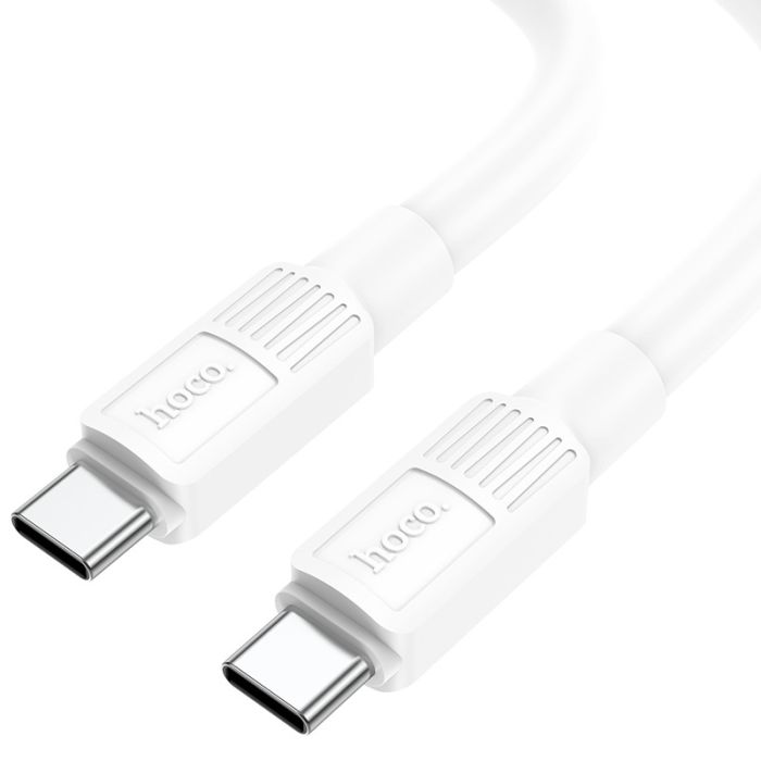 Зарядний кабель hoco. 3A 60W USB-Type-C (Білий/White)