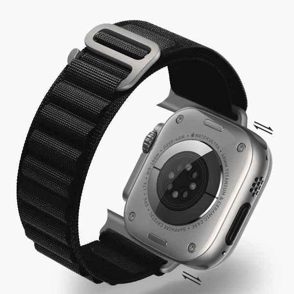 Ремінець Apple Alpine Loop Band Large для Apple Watch 42/44/45/49mm (чорний/black)