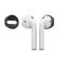 Силіконові амбушюри накладки для Airpods 1/2 (Чорні/Black)