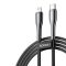 Зарядний кабель Toocki USB-C to Apple Lightning 20W 2м (Чорний)