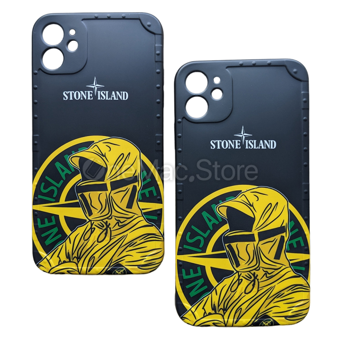 Чохол Stone Island для iPhone 12 (Чорний)