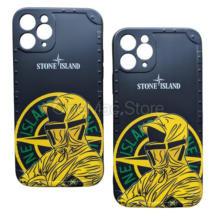 Чохол Stone Island для iPhone 11 Pro Max (Чорний)