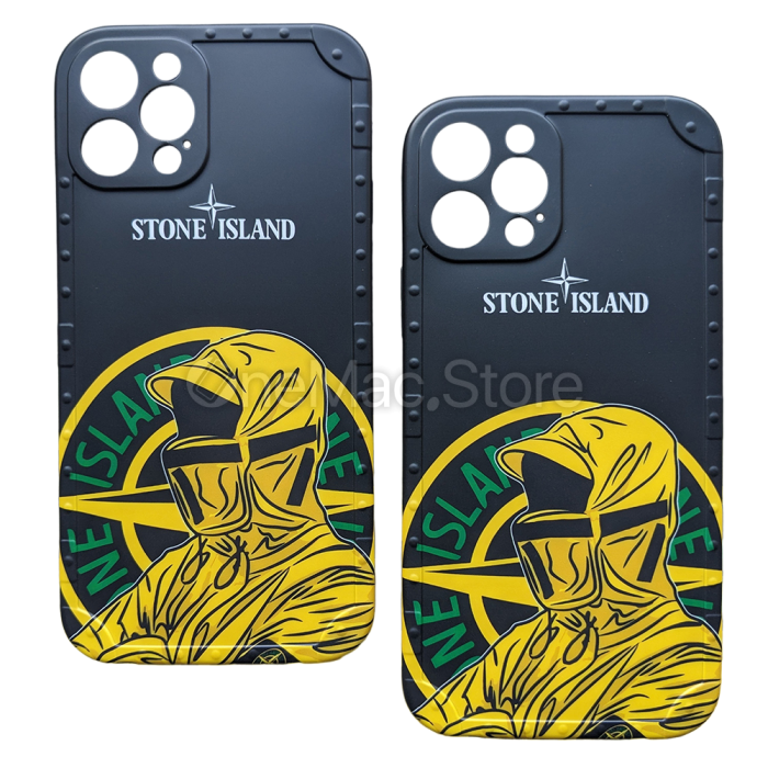 Чохол Stone Island для iPhone 12 Pro (Чорний)