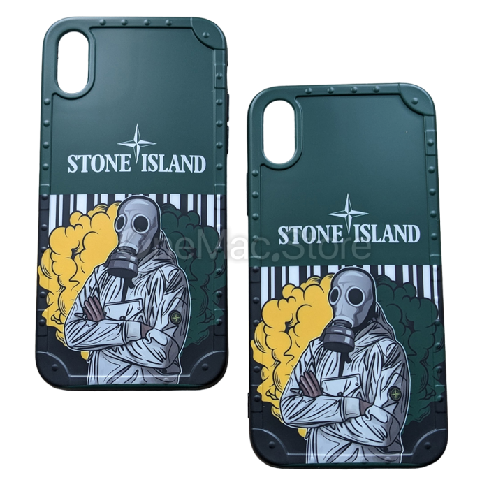 Чохол Stone Island для iPhone Xr (Зелений)